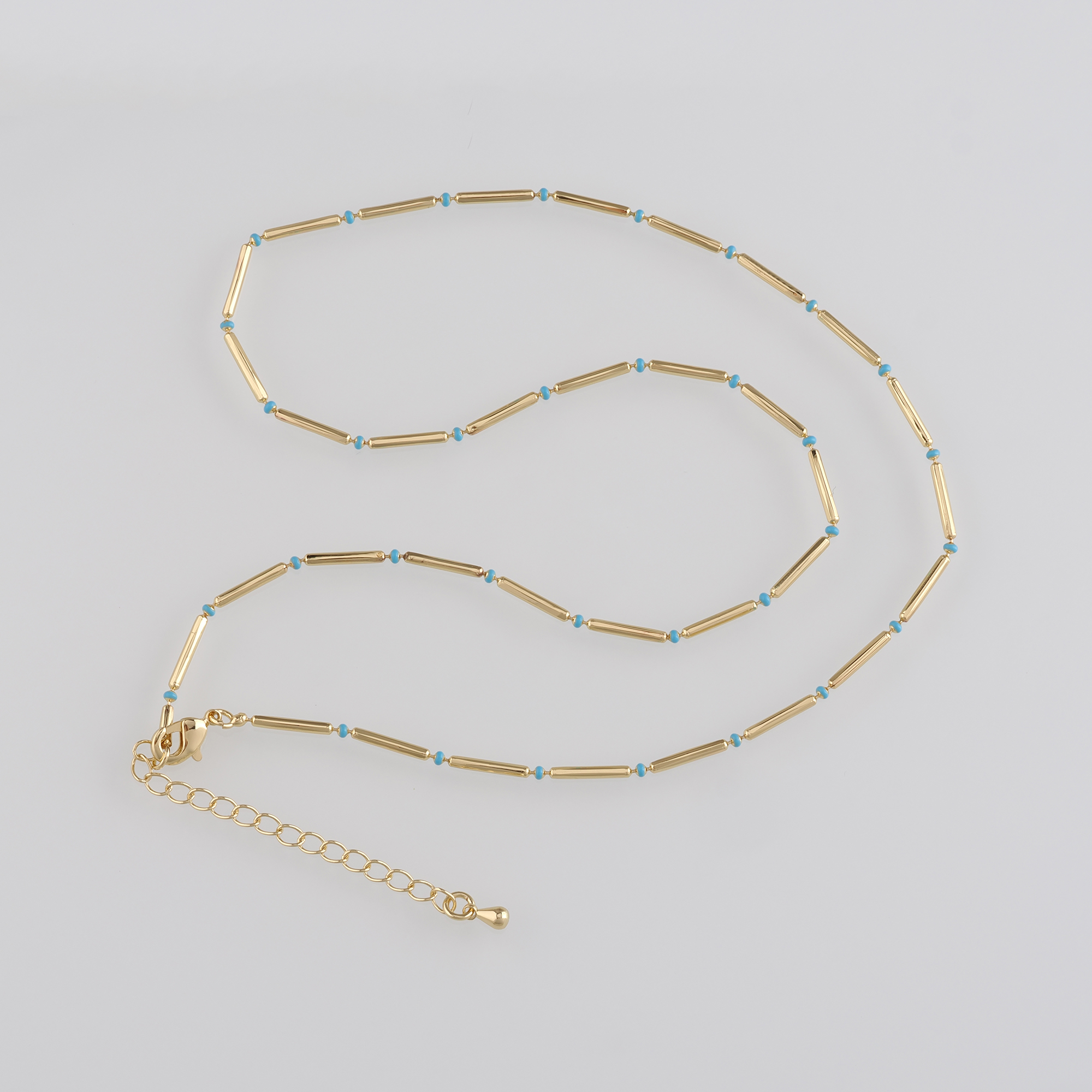 18K Gold Filled Oval Chain Necklace,Thin Link Chain Necklace,Ball Link Chain,Minimalist Necklace,Adjustable Necklace