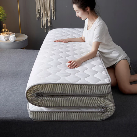 Latex Mattress 9CM Single/ Queen/King Tatami Foldable Mattress Thick Mattress Topper