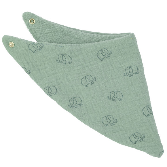 Topomini Baby Musselin-Bandana mit Frottee-Innenseite