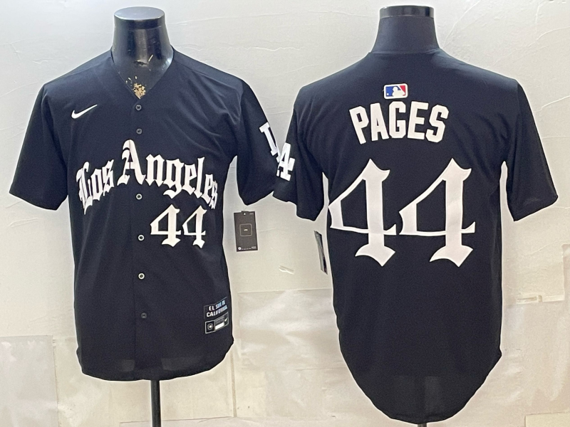 Men's Los Angeles Dodgers Andy Pages #44 Black Alternate Limited Jersey