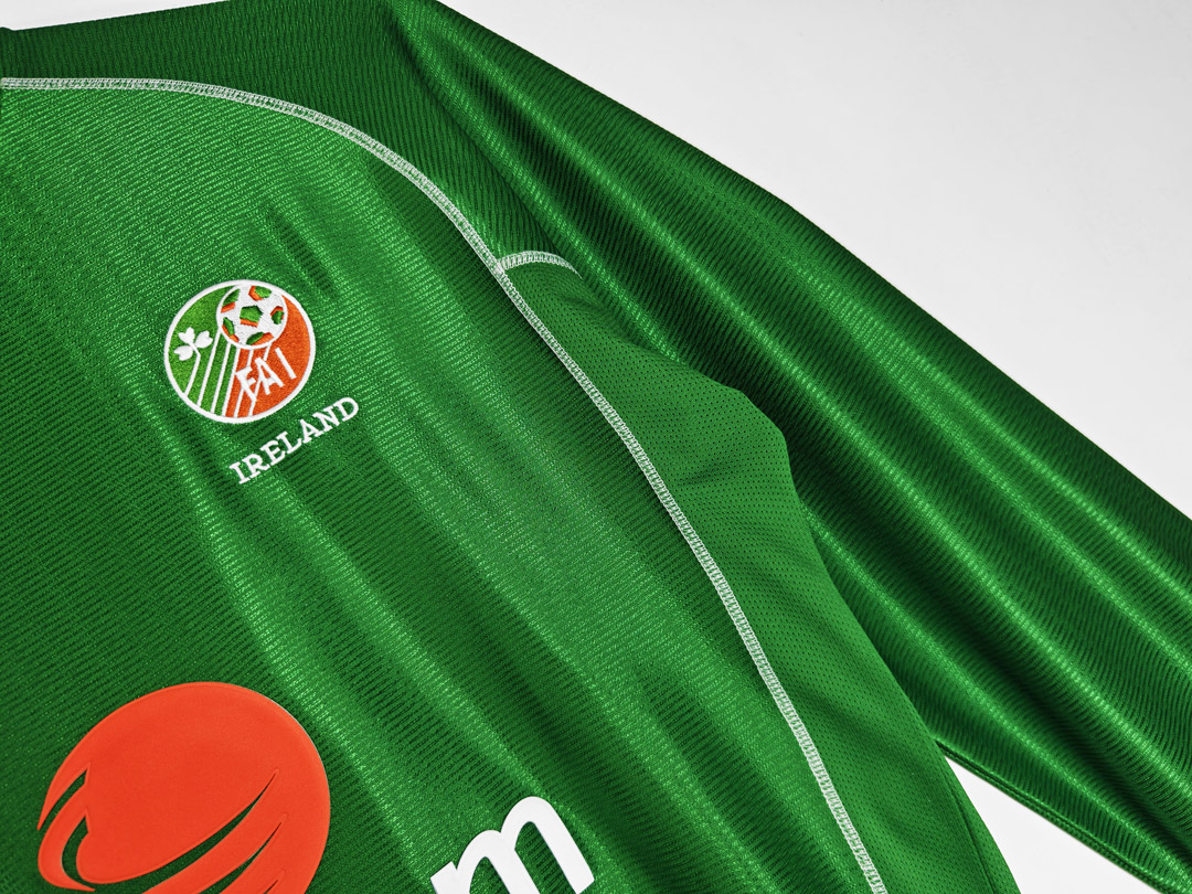 Retro Ireland 2002 Home Jersey Long Sleeves S-XXL 4
