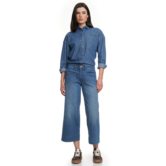 Gina Collection Damen Hemdjacke aus Denim