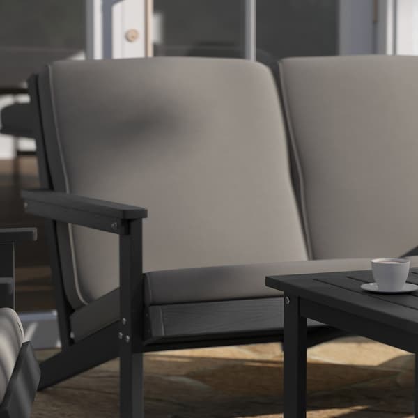 AllWeather Poly Resin Adirondack Loveseat and Cushions