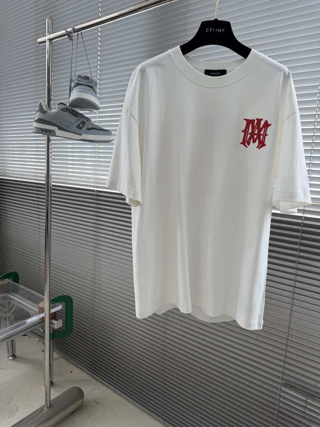 Amiri  アミリ コピー2026年春夏新作 クルーネック 半袖 ルーズフィット カジュアルTシャツ