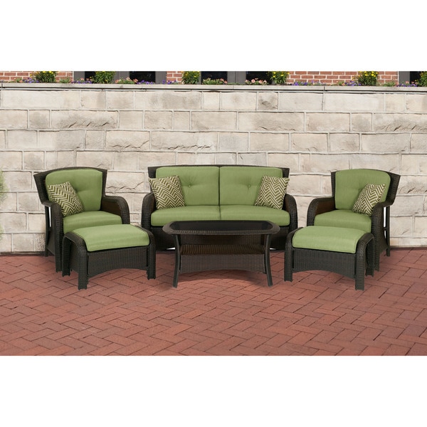 Cambridge Corolla Green Metal 6piece Lounge Set