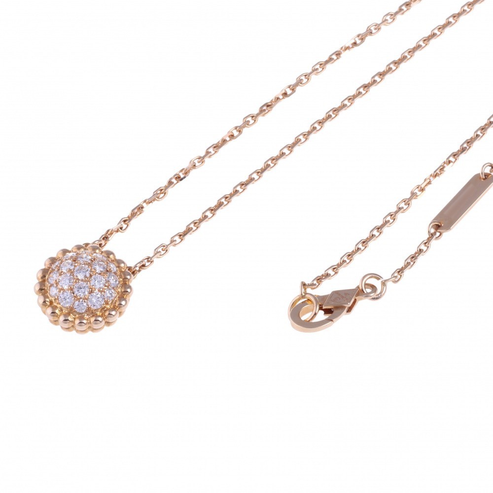 Van Cleef & Arpels Perlekruul Necklace 18K Rose Gold Diamond VCRO9PE00