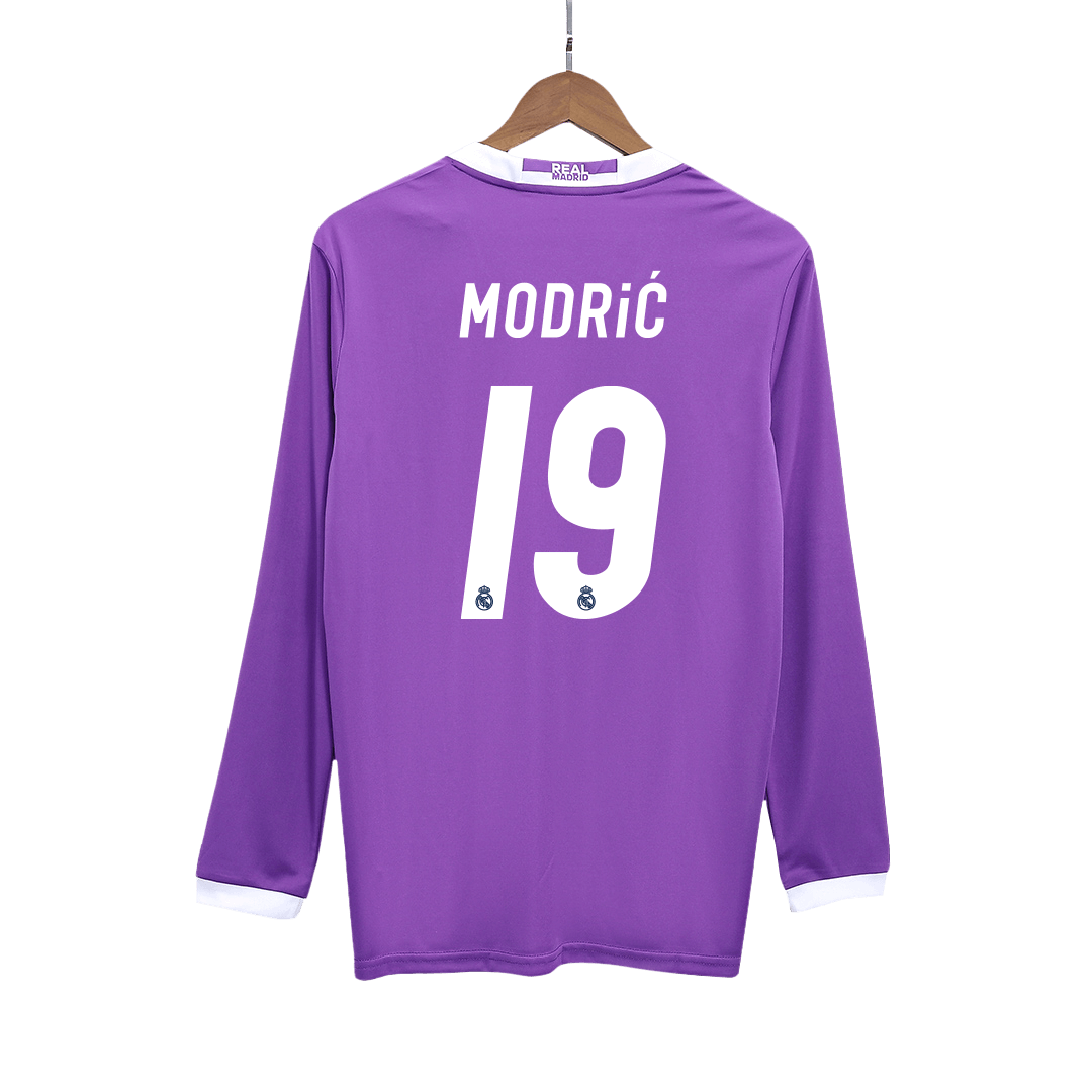 Retro Soccer Jersey MODRIĆ #19 Real Madrid Away Long Sleeve 2016/17