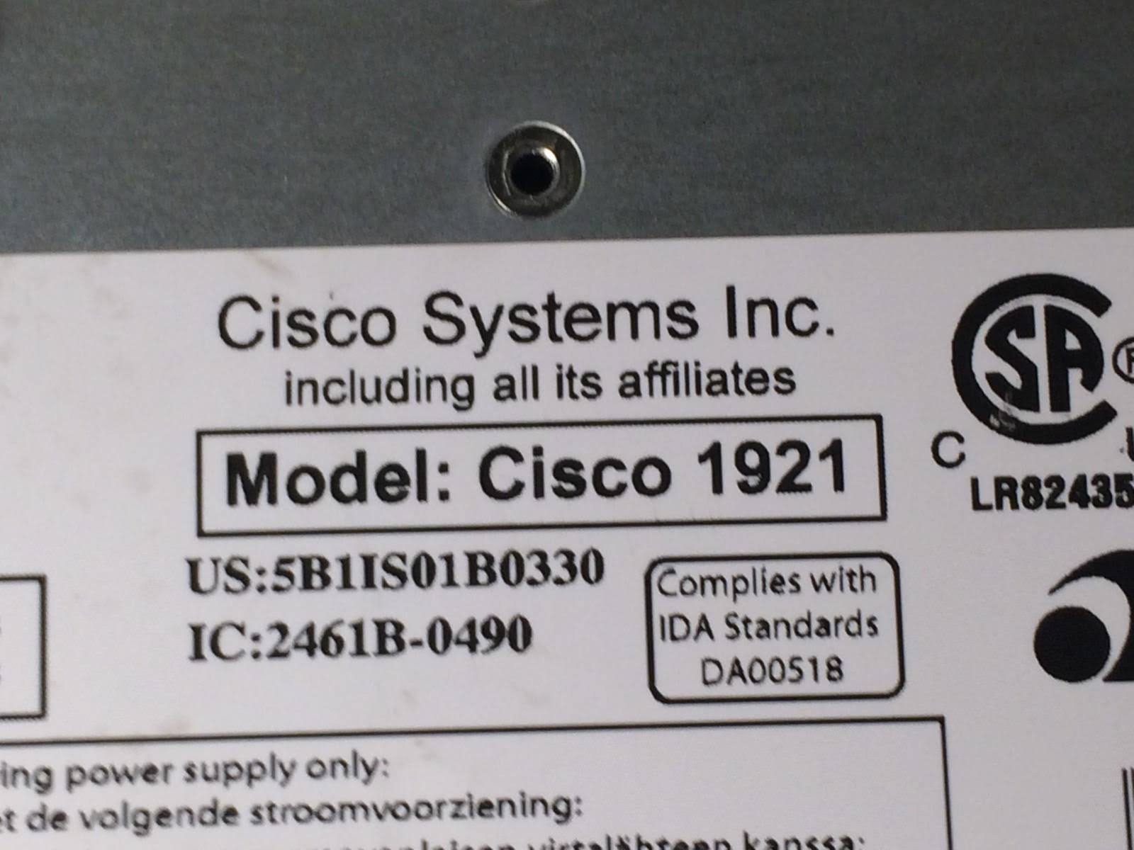 Cisco CISCO1921/K9 Router