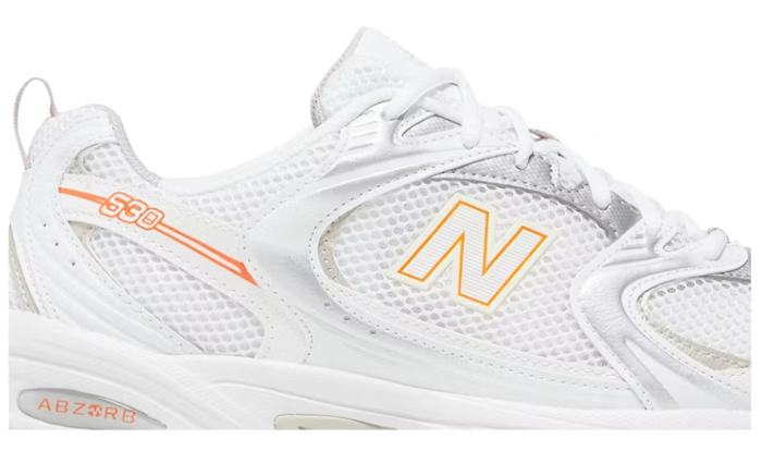 New Balance 530 White Orange MR530AC Casual Running Shoes