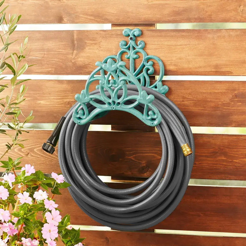 The Pioneer Woman Goldie Decorative Hose Hanger, Teal