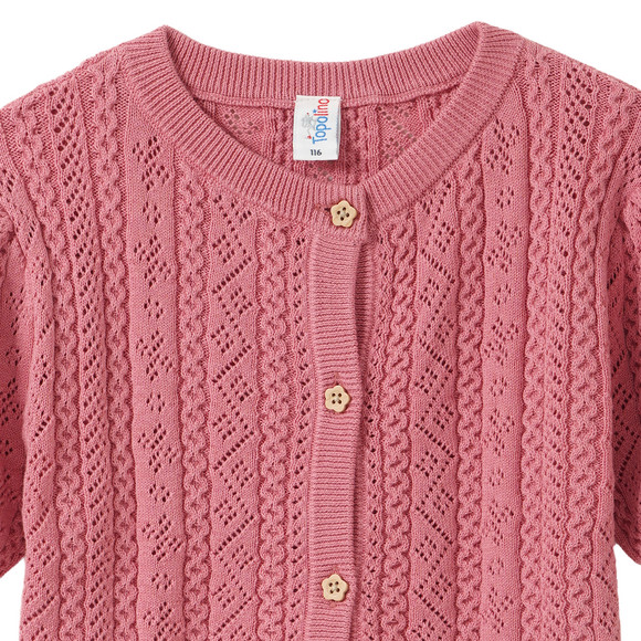 Topolino Mädchen Strick-Shirt mit Ajour-Muster