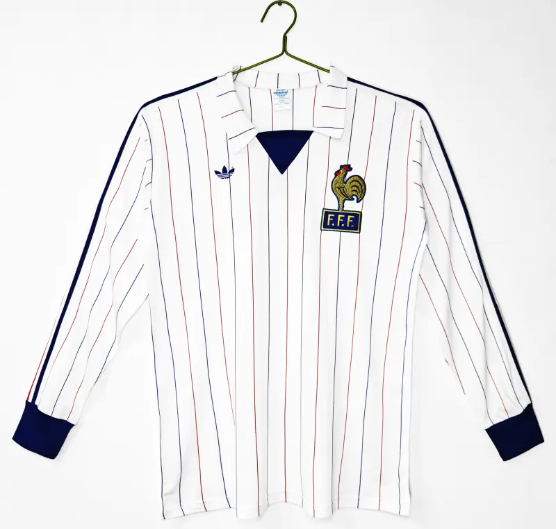 Retro 80/82 France Away long sleeves Jersey Size: S-XXL