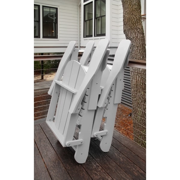 Leisure Line Recycled Plastic Folding Adirondack Chair