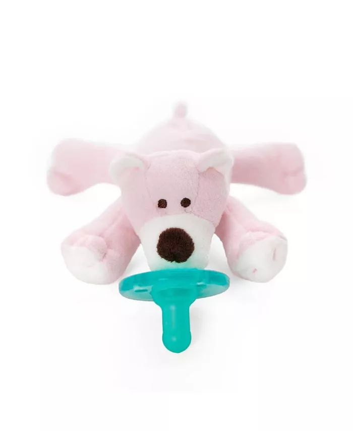 Wubbanub 0 to 6m Infant Pacifier - Pink Bear