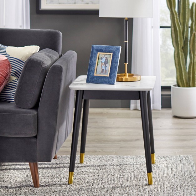Ricco End Table White black Lifestorey