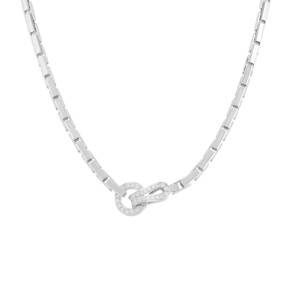 Cartier Agraf Necklace 18K White Gold Diamond N70203500