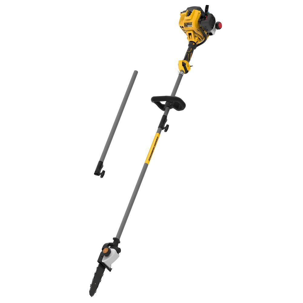 DW 10 in. 27cc Gas 2-Cycle Pole Saw with Automatic Chain Oiler and Attachment Capabilities DXGP210