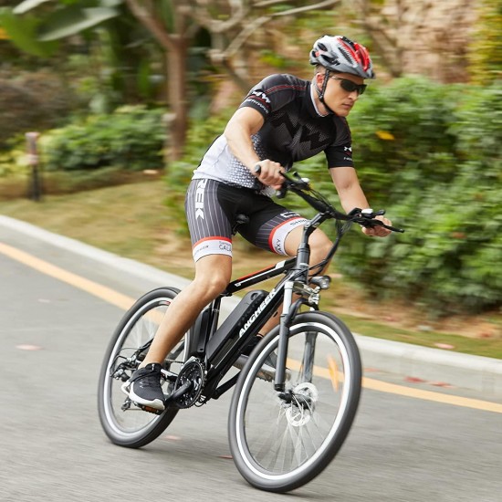 Electric Bike 250W/500W Ebike 26” Electric Bicycle, 20MPH Adults Electric Mountain Bike with Removable 8/12.5ah Battery, Professional 21 Speed Gears