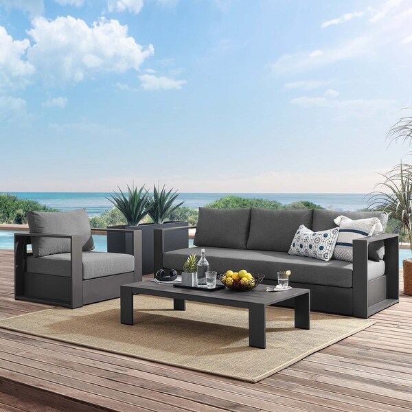 Tahoe Outdoor Patio PowderCoated Aluminum 3Piece Set