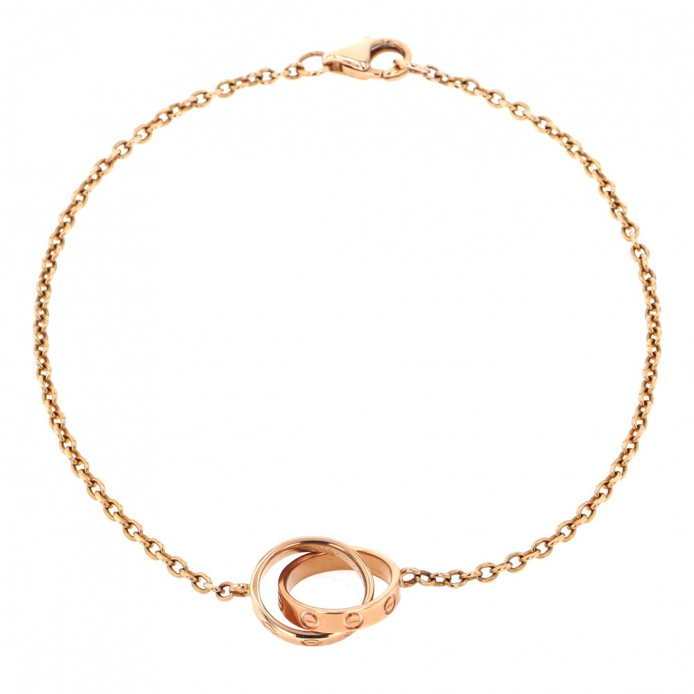 Cartier Pink Gold Love Ring Bracelet K18PG