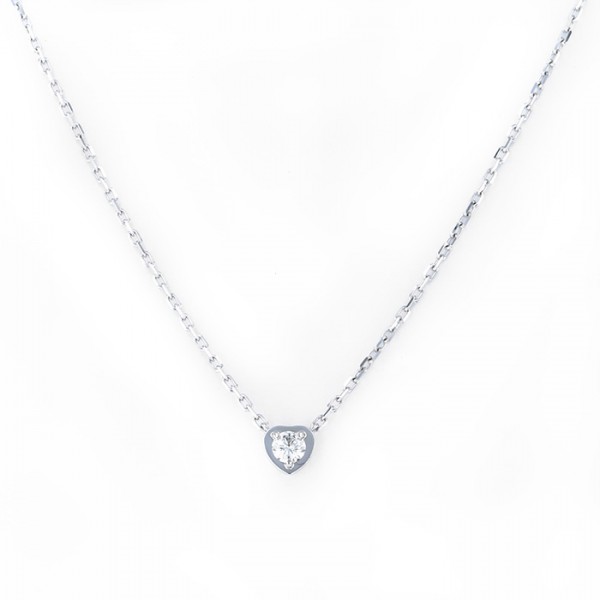 Cartier Damour (diamant Leger) Diamond Necklace 18K White Gold
