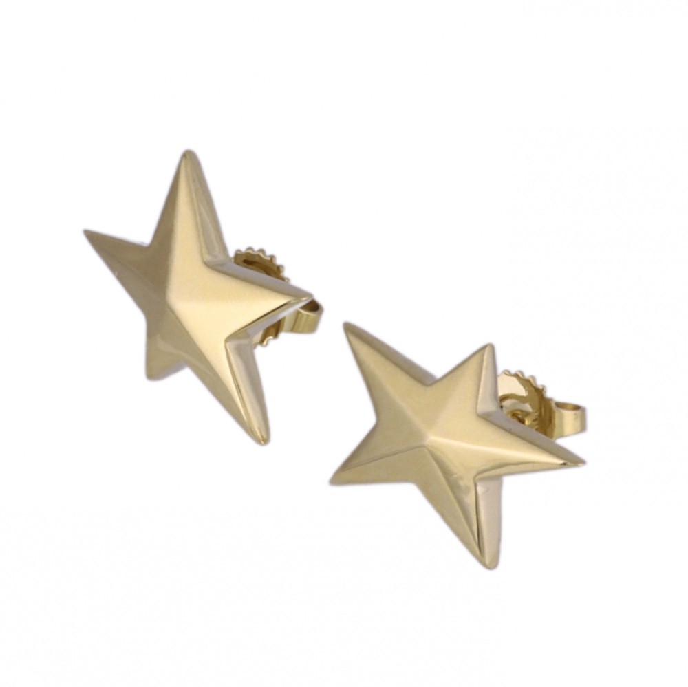 Tiffany & Co. Tiffany Star Motif K18YG Yellow Gold Earrings