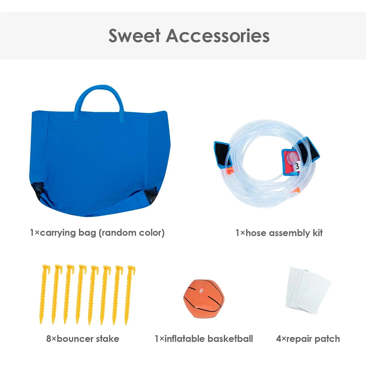 2026 Inflatable Water Park Bounce House w/Climbing Wall Two Slides and Splash Pool