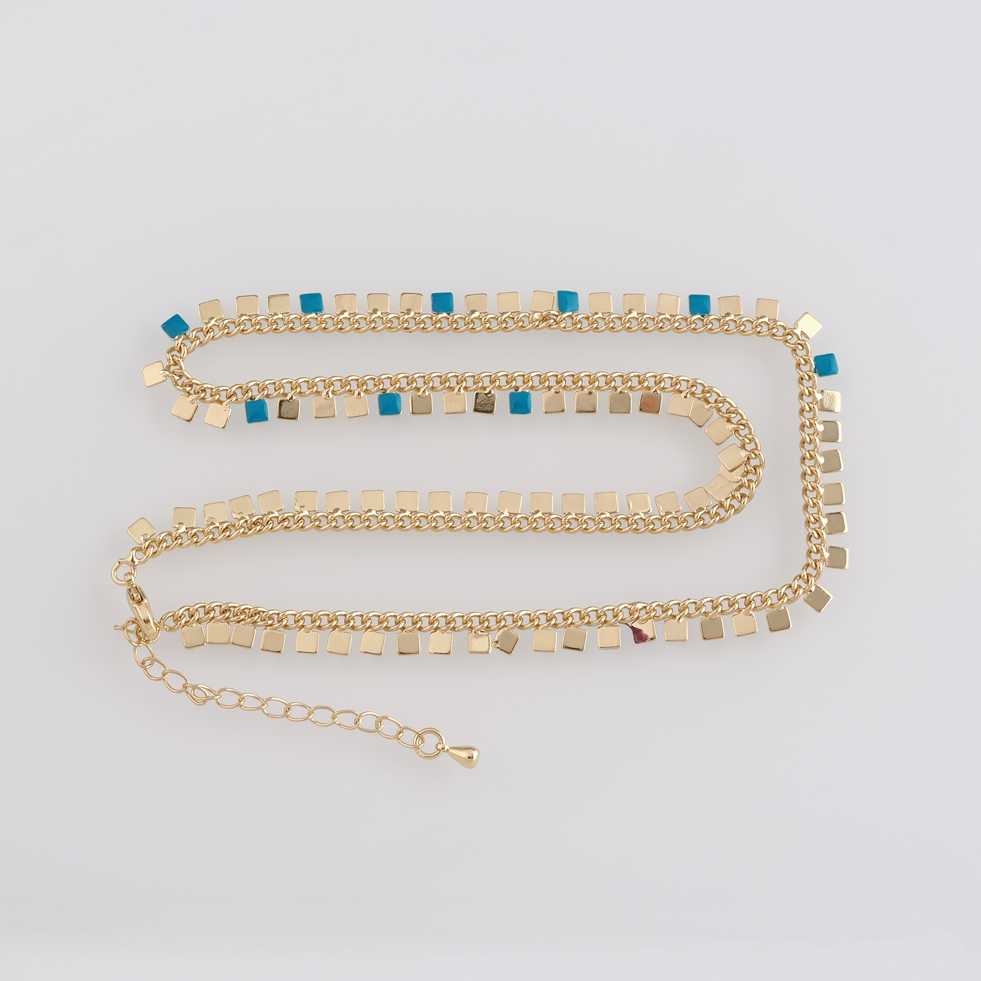 18K Gold Filled Square Chain Necklace,Thin Link Chain Necklace,Link Chain,Minimalist Necklace,Adjustable Necklace
