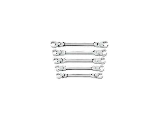 Gearwrench 81910 5-Piece Flex Flare Nut Wrench Set