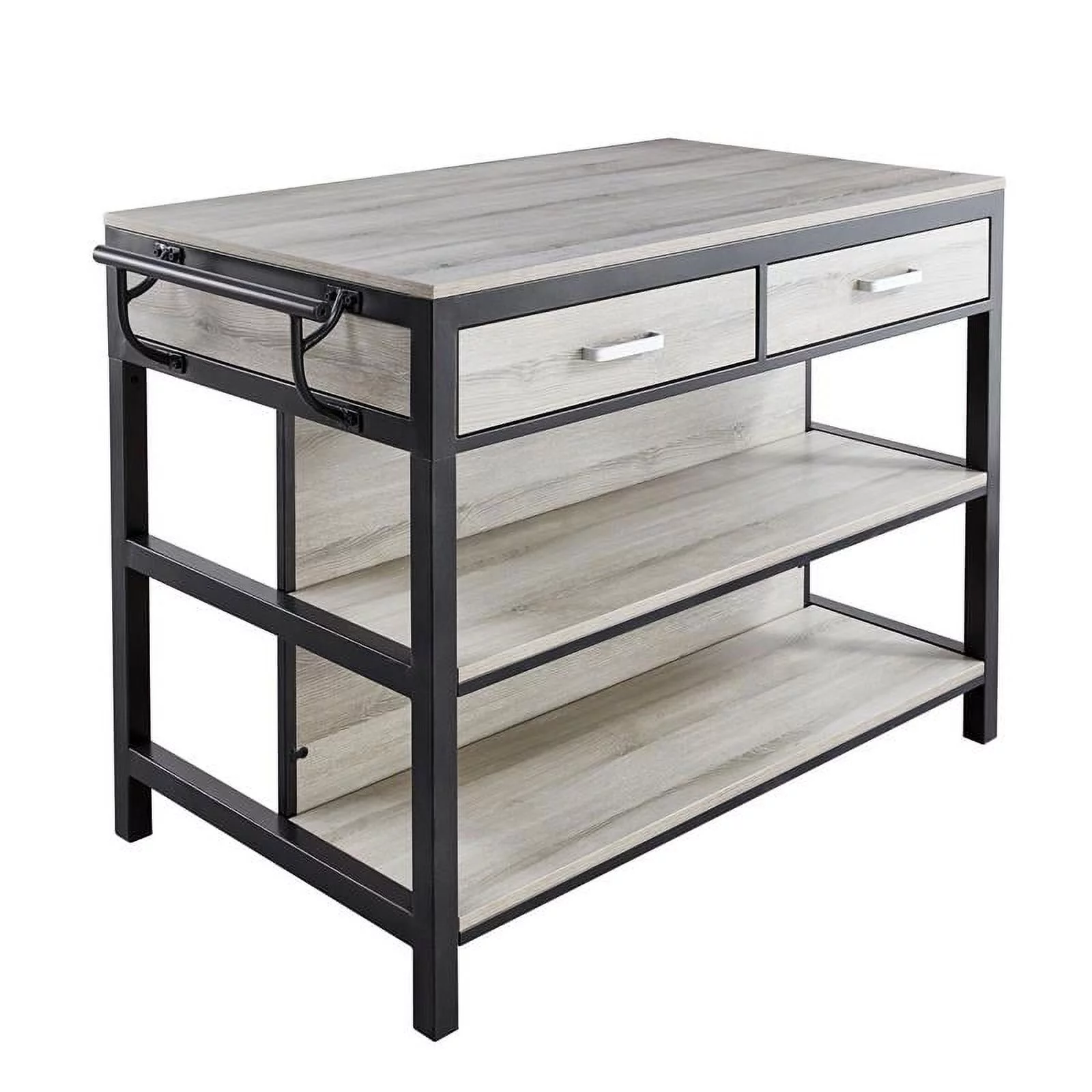 Steve Silver Carson Counter Height Dining Table in Weathered Driftwood