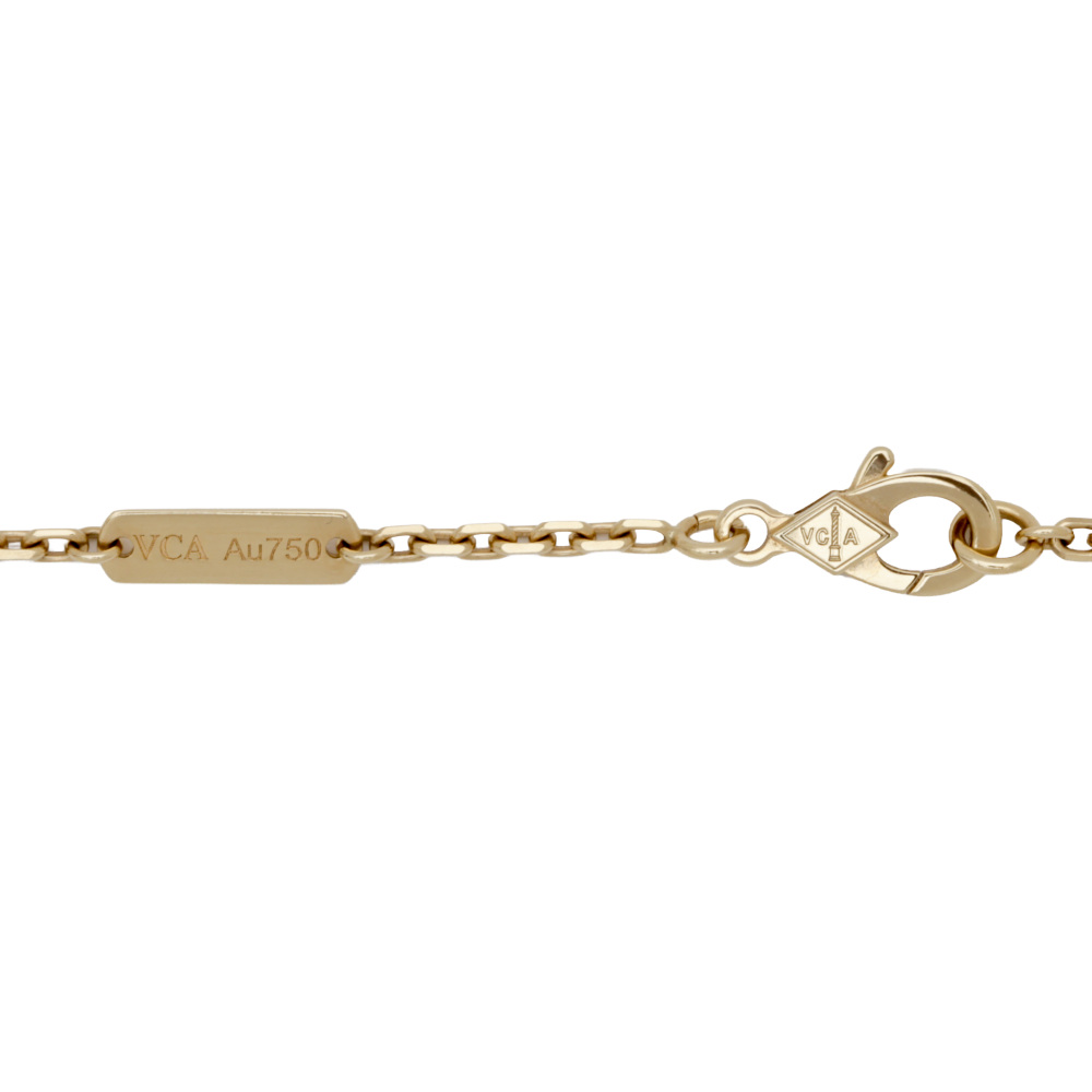 Van Cleef & Arpels Zodiac Aqualy (aquarius) Necklace 18K Yellow Gold