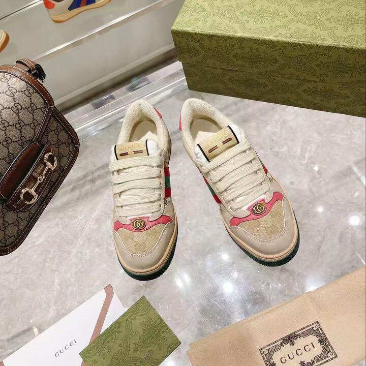 Gucci Gg Screener Distressed Gg Canvas Pink 546551 9Y920 9665