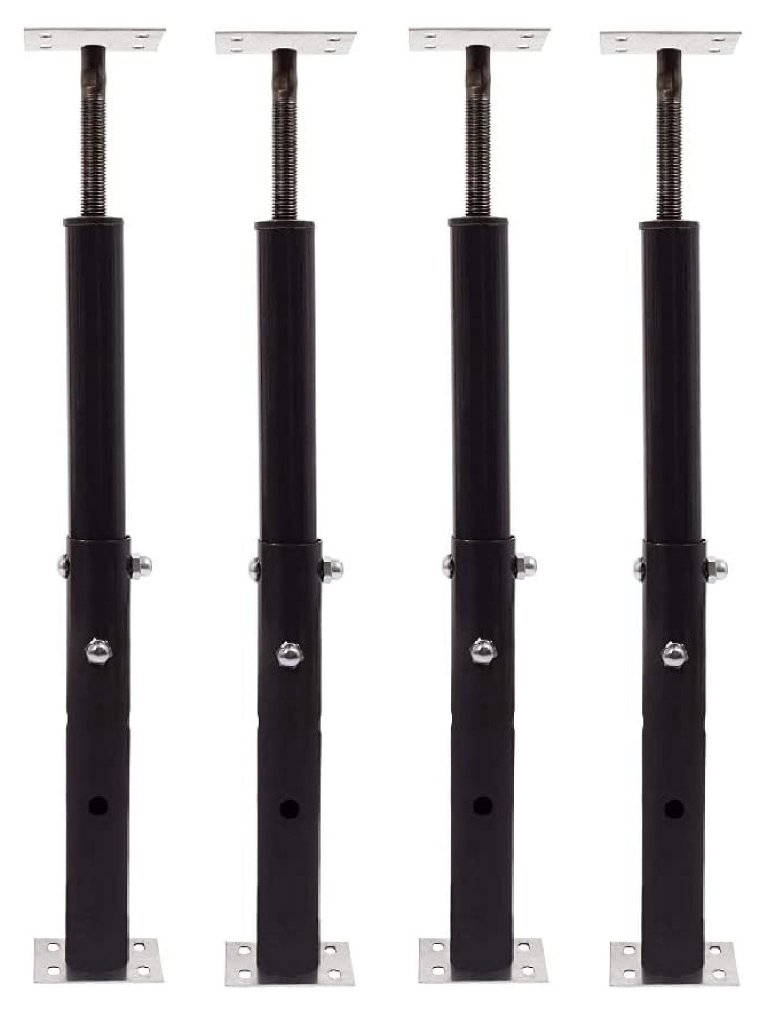 Akron Products Adjustable Floor Jack (Model C-3), Akron Jacks Floor Jacks, Telescoping Jack for Temporary Support, Size Range 1'7''-3' (Fоur Расk)