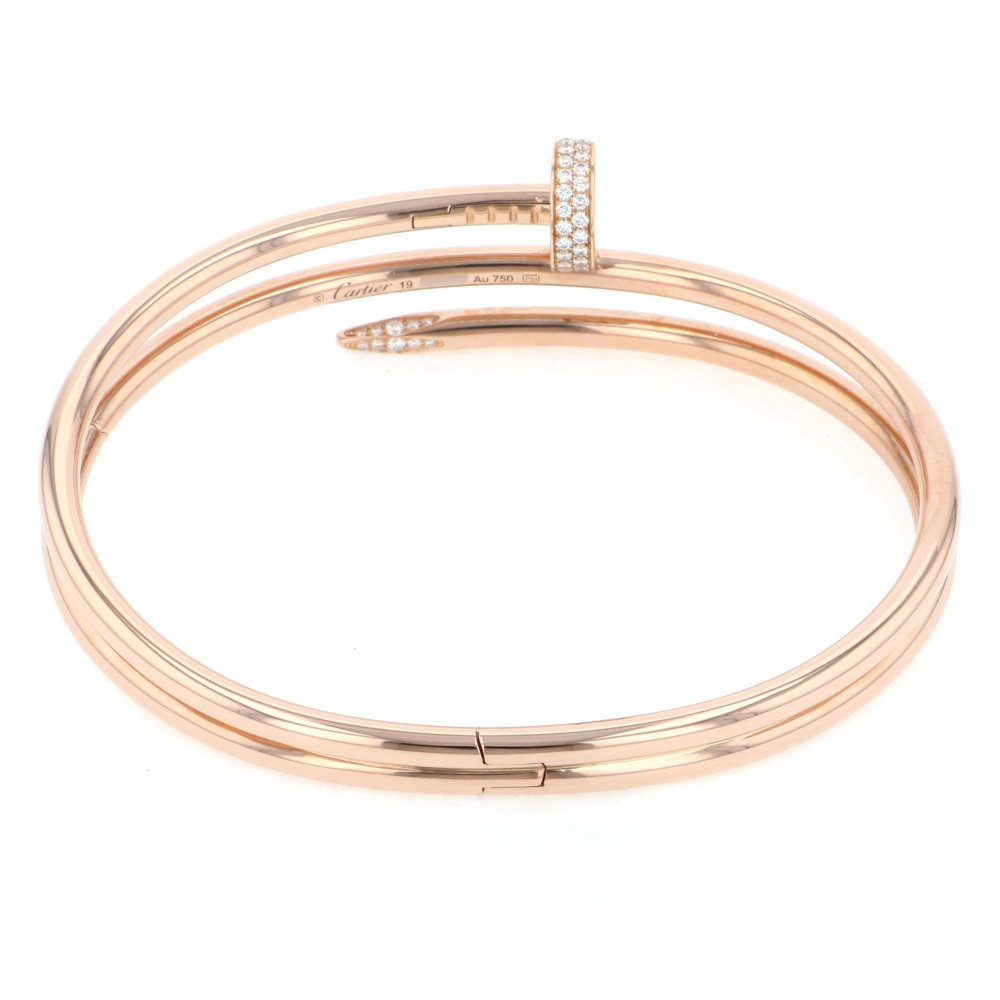 Cartier Juste un Clou Bracelet 18K Rose Gold Diamond