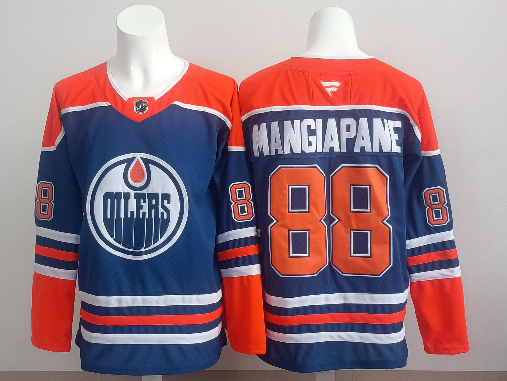 Men's Edmonton Oilers Andrew Mangiapane #88 Fanatics Royal Home Breakaway Jersey