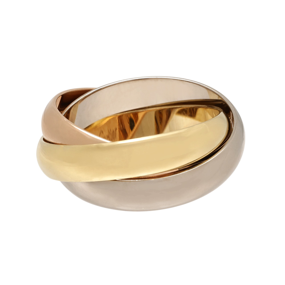 Cartier Trinity Classical Ring Tri-Gold B4052700