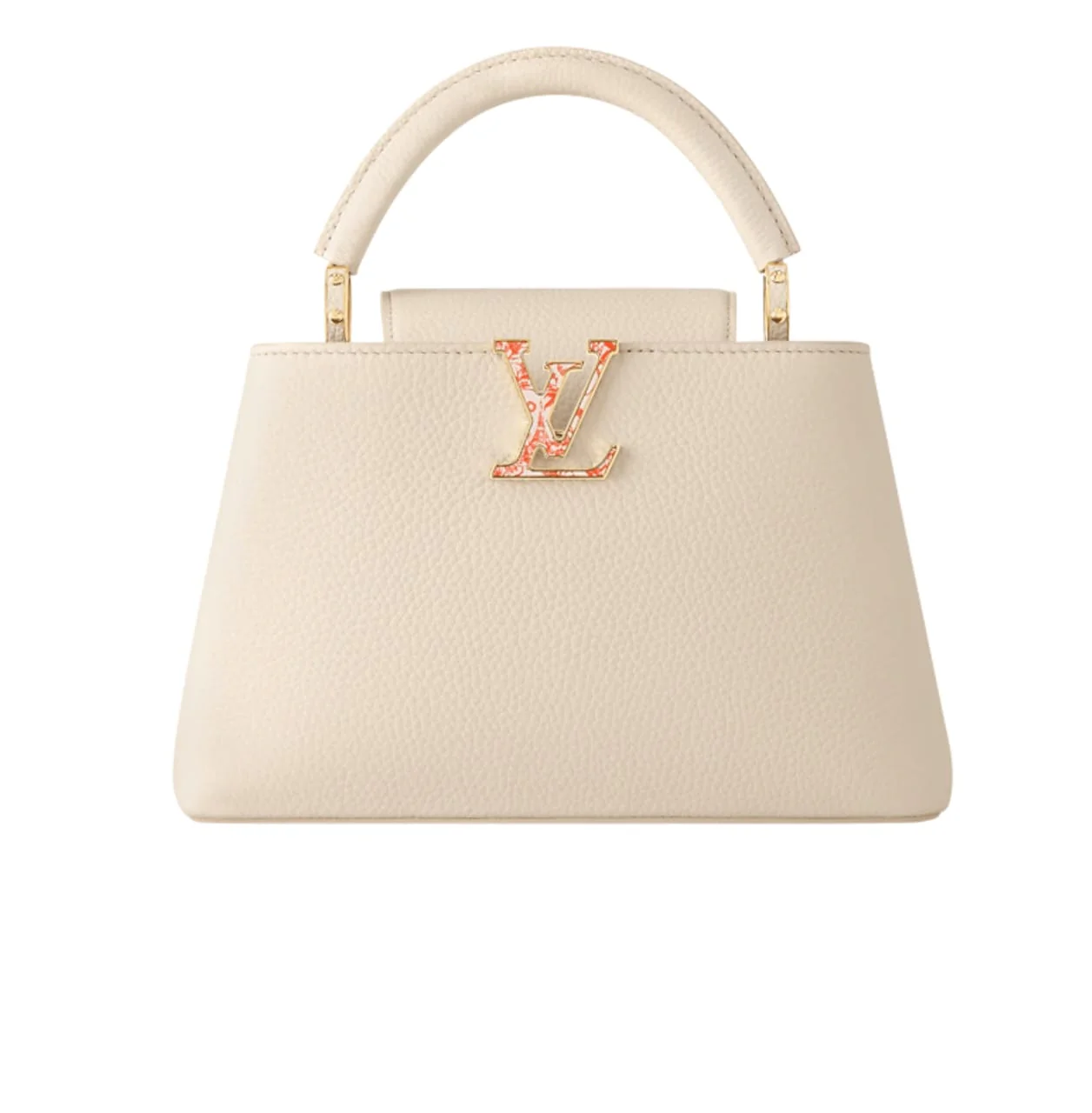 Louis Vuitton Bag | Capucines Nano Handbag Cream Taurillon Leather