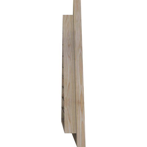 Ekena Millwork GVWTR68X2800SFPPI 68x22W x 28 3/8x22H Triangle Gable Vent (81 3/4x22W x 34 1/8x22H Frame Size) 10/12 Pitch: Prime