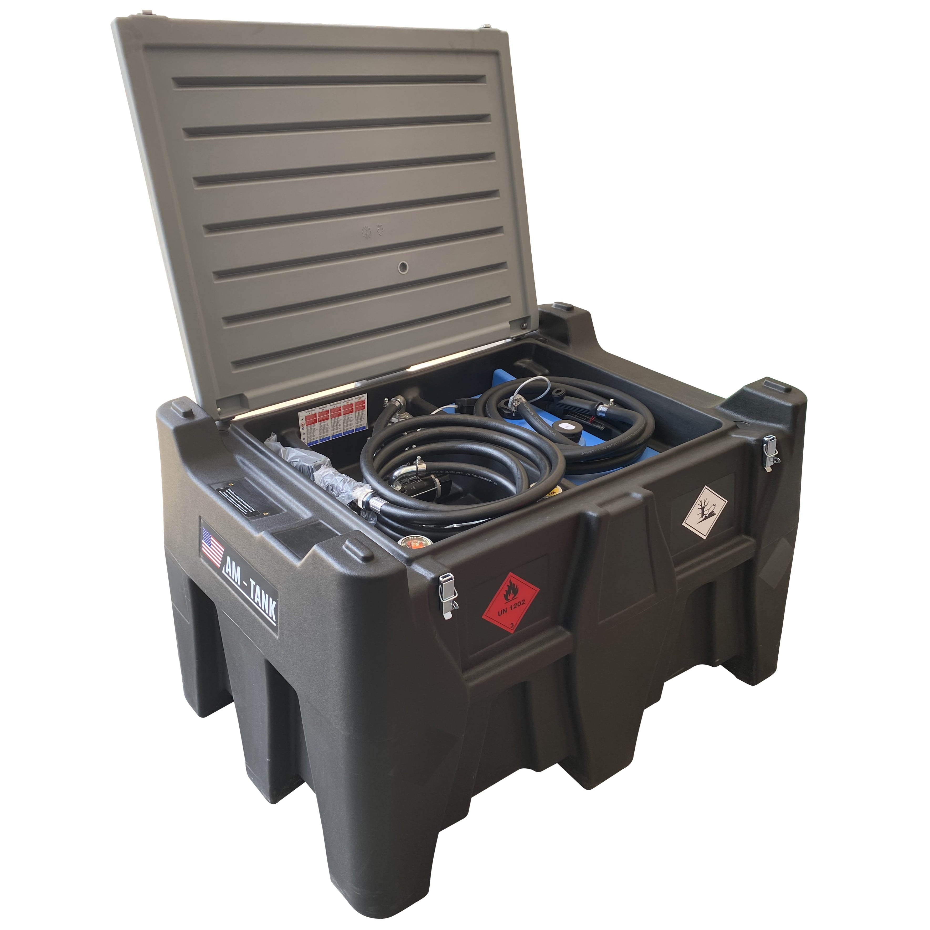 2026 AM-TANK 105gl DIESEL + 13gl DEF COMBO Portable Tank with 12V Pumps