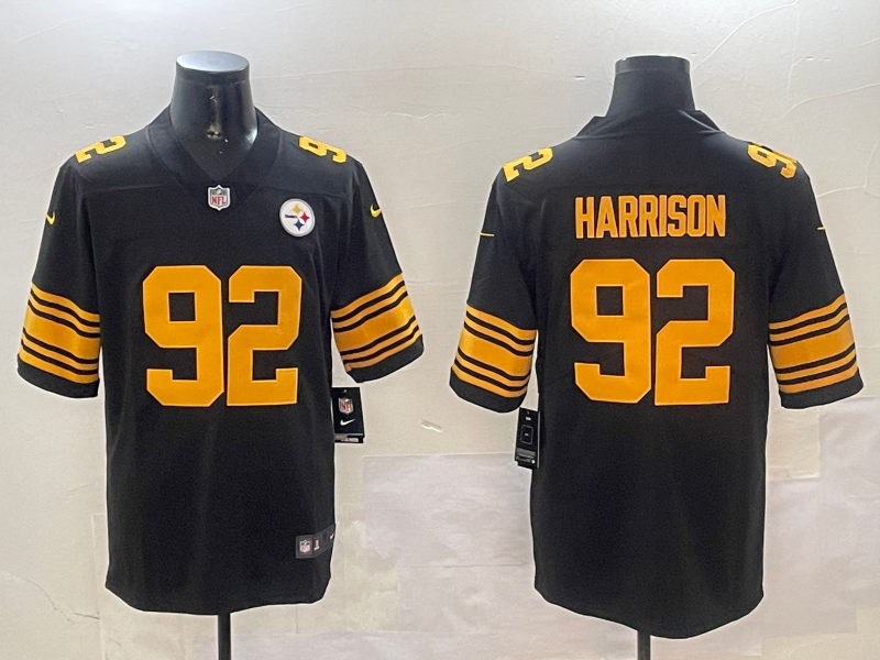 Men's Pittsburgh Steelers James Harrison #92 Black Alternate Legend Jersey