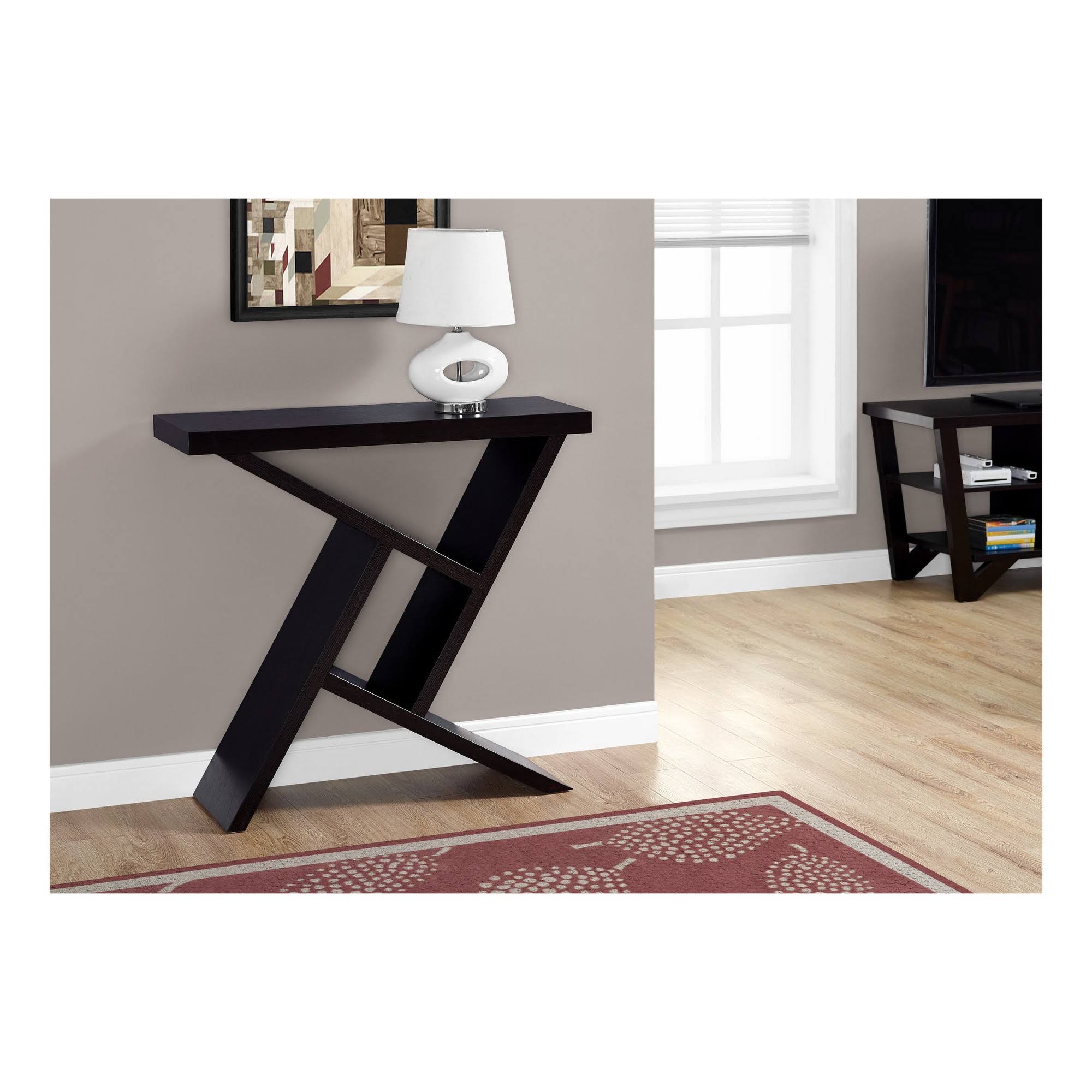 Monarch Accent Table - 36x22L / Cappuccino Hall Console