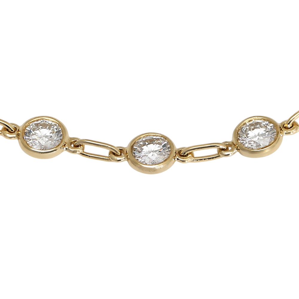 Tiffany & Co. By the Yard Bracelet 18K Yellow Gold Diamond