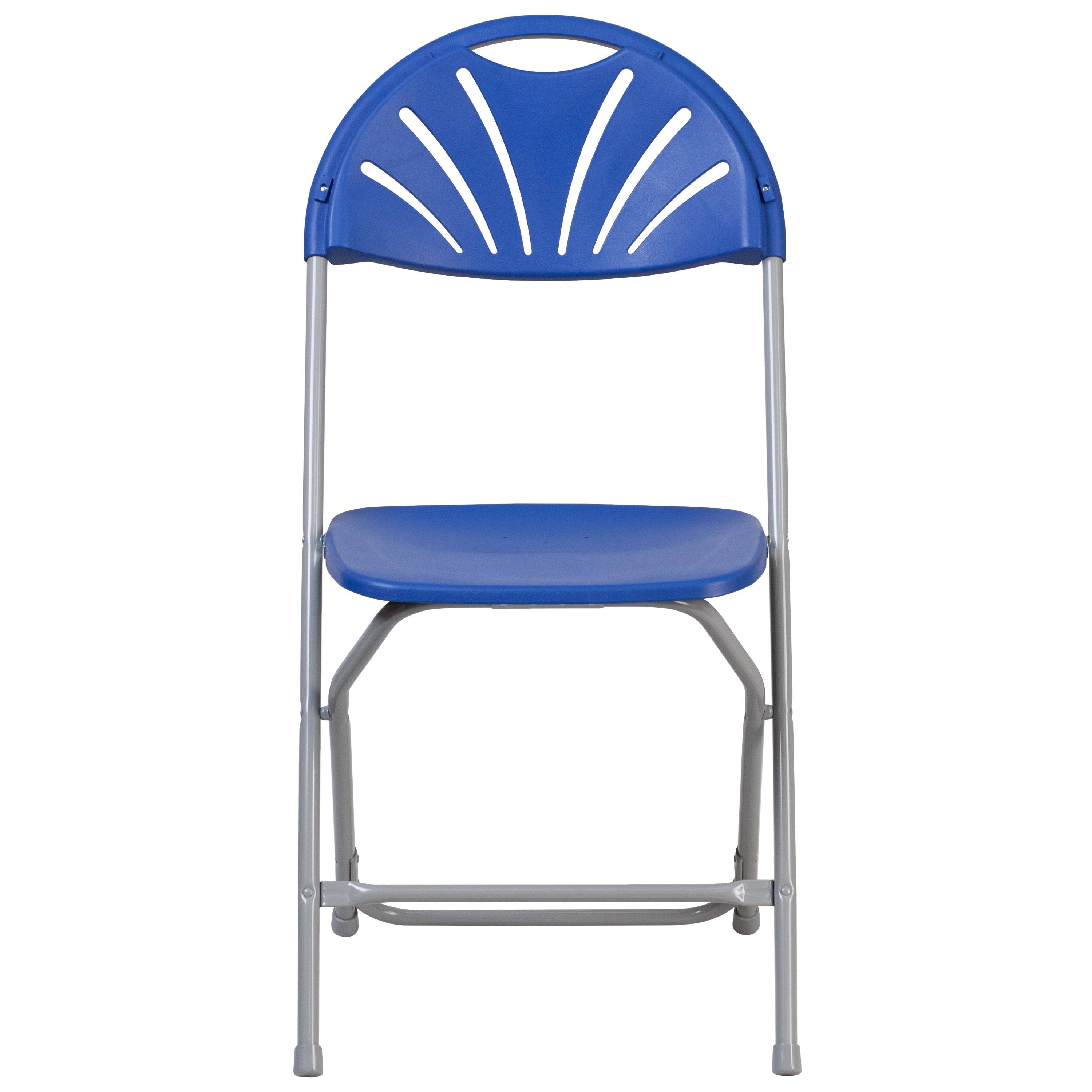Plastic Fan Back Folding Chair (Set of 2) - White