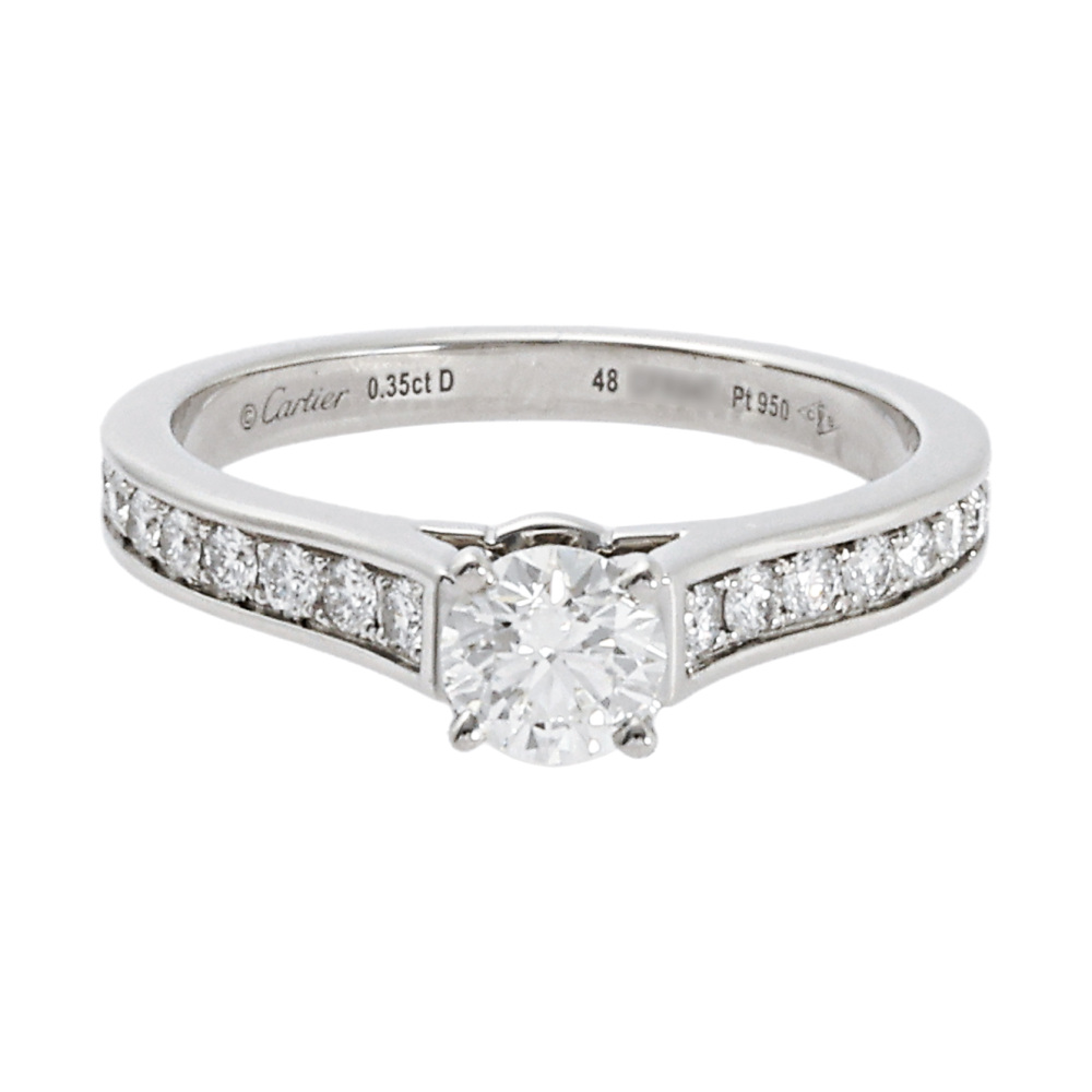 Cartier Solitaire 1895 Ring Platinum Diamond N4161100