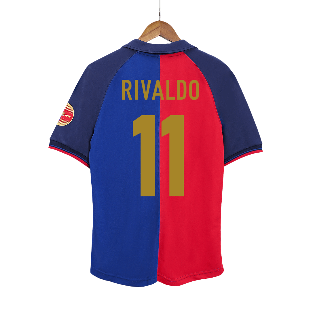 Retro Soccer Jersey RIVALDO #11 Barcelona Home 1999/00