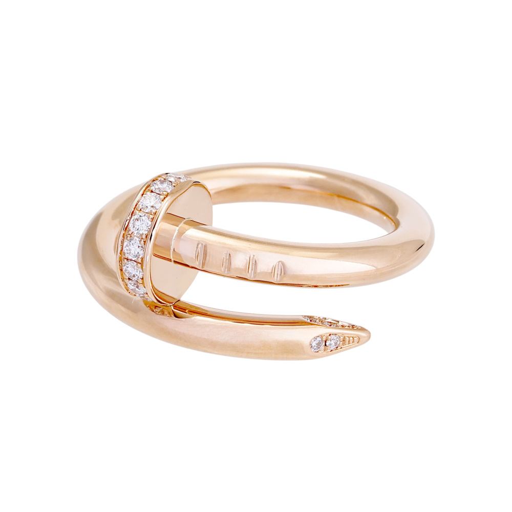 Cartier Juste un Clou Classic Model Ring 18K Rose Gold Diamond B4094800