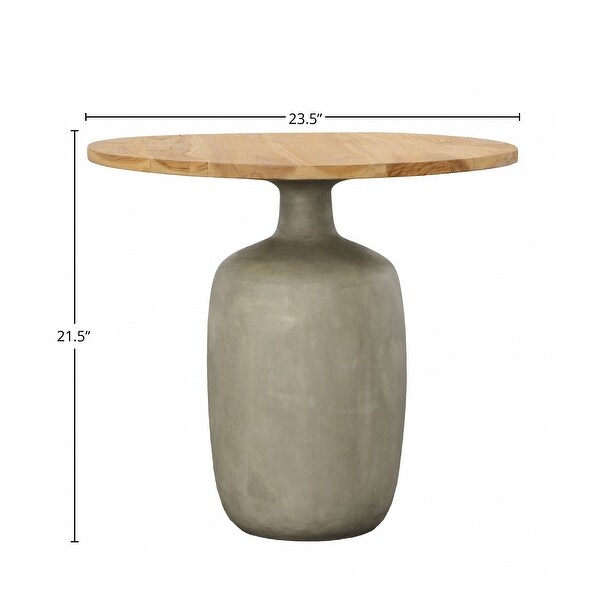 Egaleo End Table,Natural/Gray