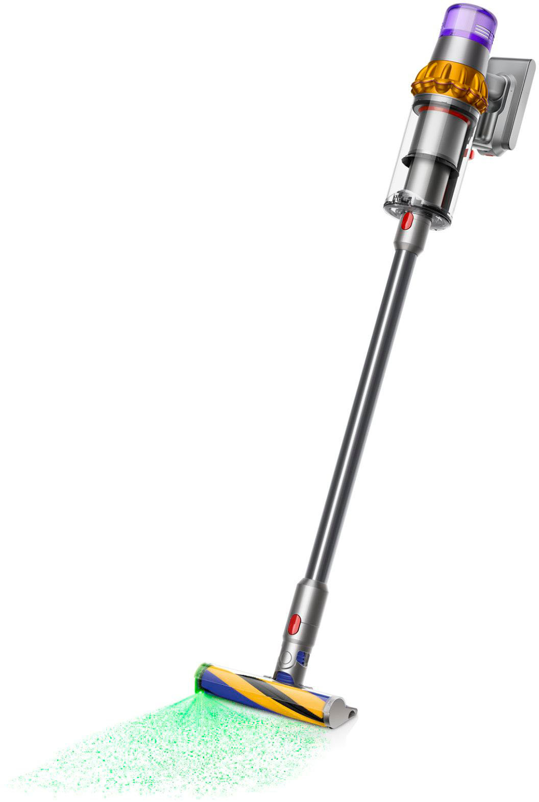 Dyson – V15 Detect Extra Cordless Vacuum with 10 accessories – Yellow/Nickel