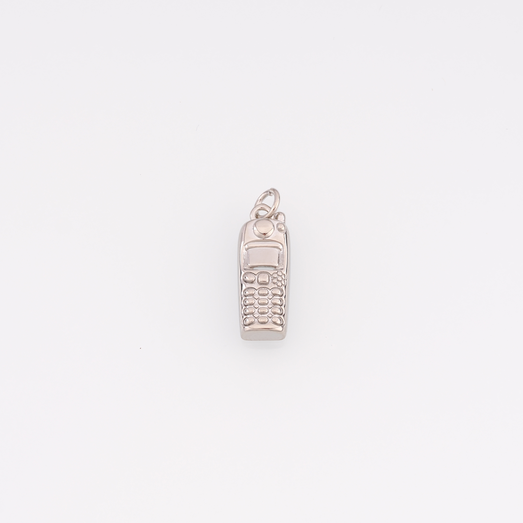 18K Gold Filled Cellphone Pendant,Dainty Cellphone Charm Earrings Necklace for DIY Jewelry Making Supply