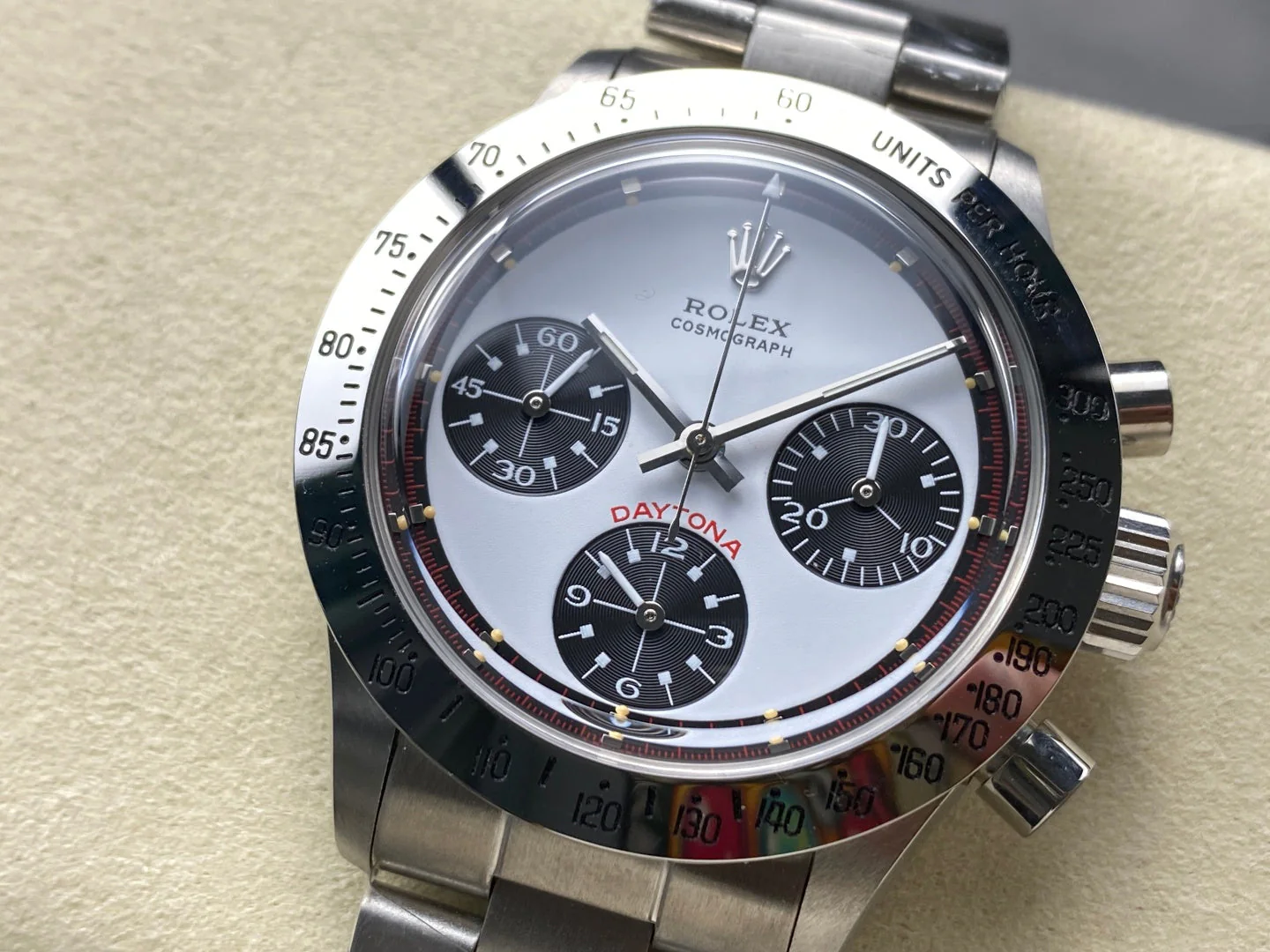 Rolex Daytona 37.5mm Silver White Black